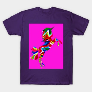 Watercolor unicorn-Light purple T-Shirt